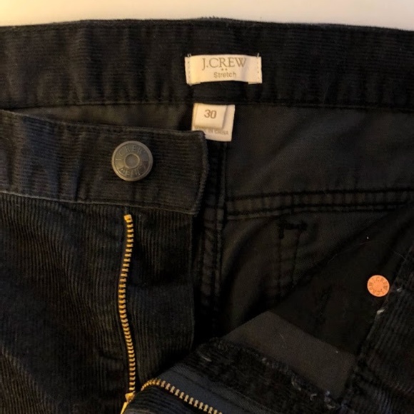 J Crew Stretch Corduroys in Navy Blue - Picture 2 of 3